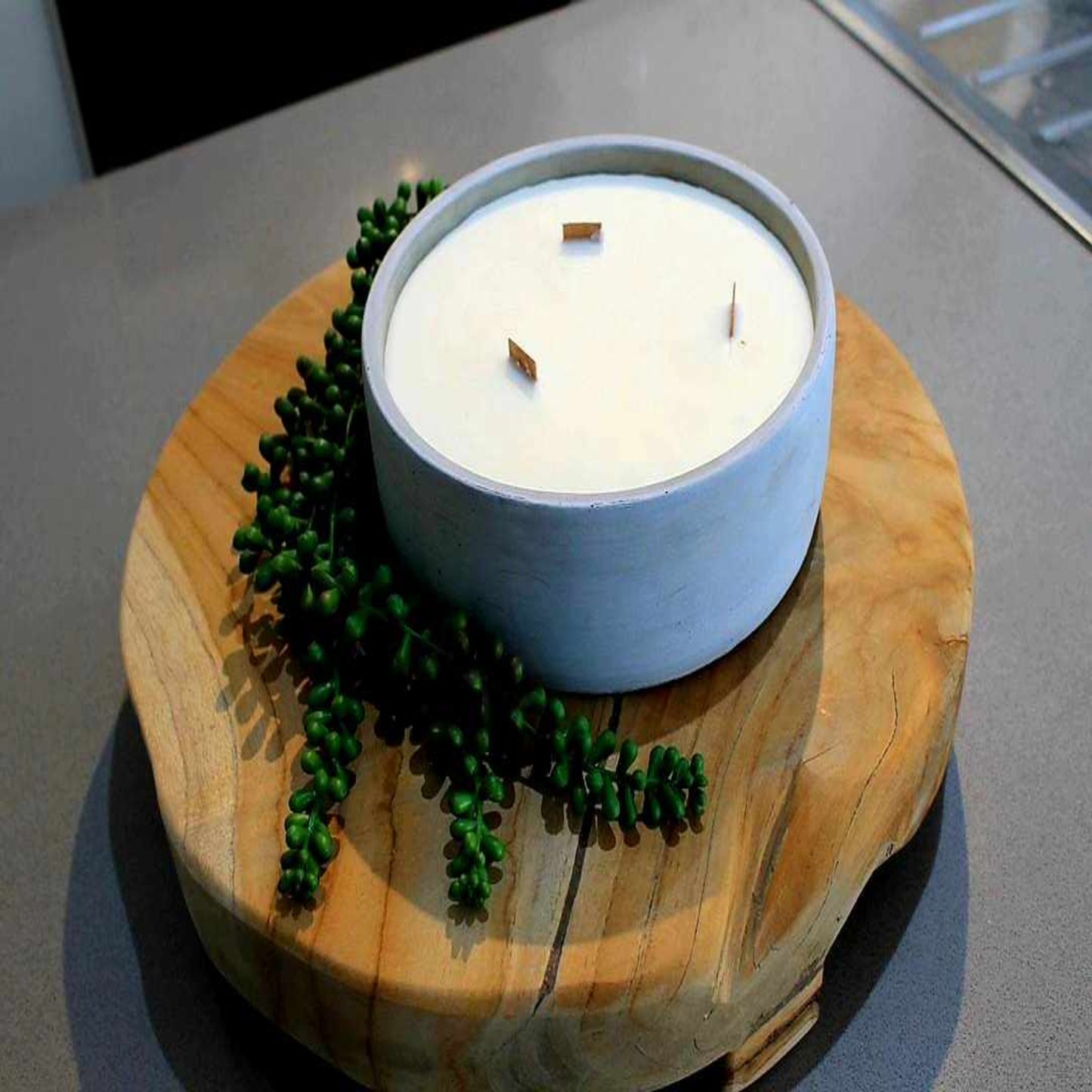 Cement Candle - Large (150hr+ Burn Time)